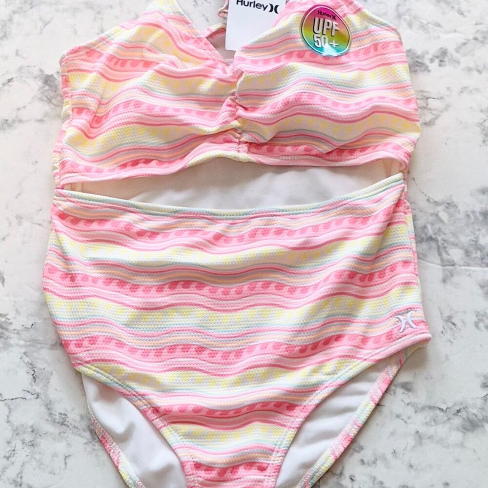 Hurley Girls One Piece, Summer Fun Swimsuit Size 12